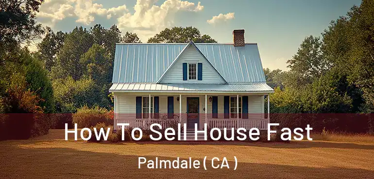 How To Sell House Fast Palmdale ( CA )