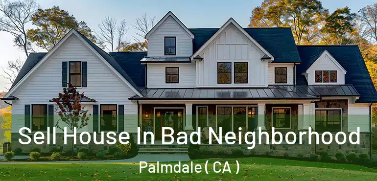  Sell House In Bad Neighborhood Palmdale ( CA )