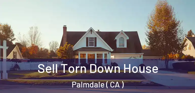  Sell Torn Down House Palmdale ( CA )